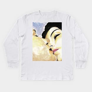 A Man and a Woman Kids Long Sleeve T-Shirt